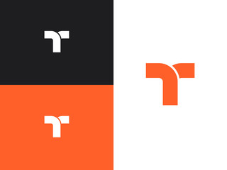 Letter T logo design template elements, concept icon.