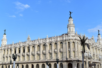 Details from the Famous Great Theater building (Gran Teatro de La Habana) in old Havana, Cuba