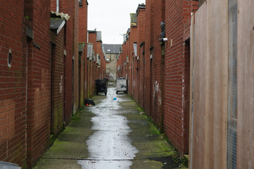 Rear alleyway in Belfast (known as 