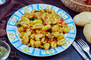 gnocchi with chicken and vegetables