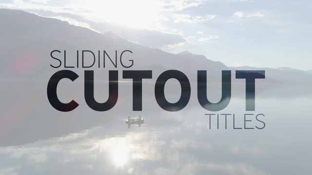 Sliding Cutout Titles