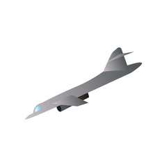 Fototapeta na wymiar Air plane war machine, grey color, super jet element