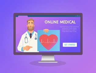 Online medicine concept