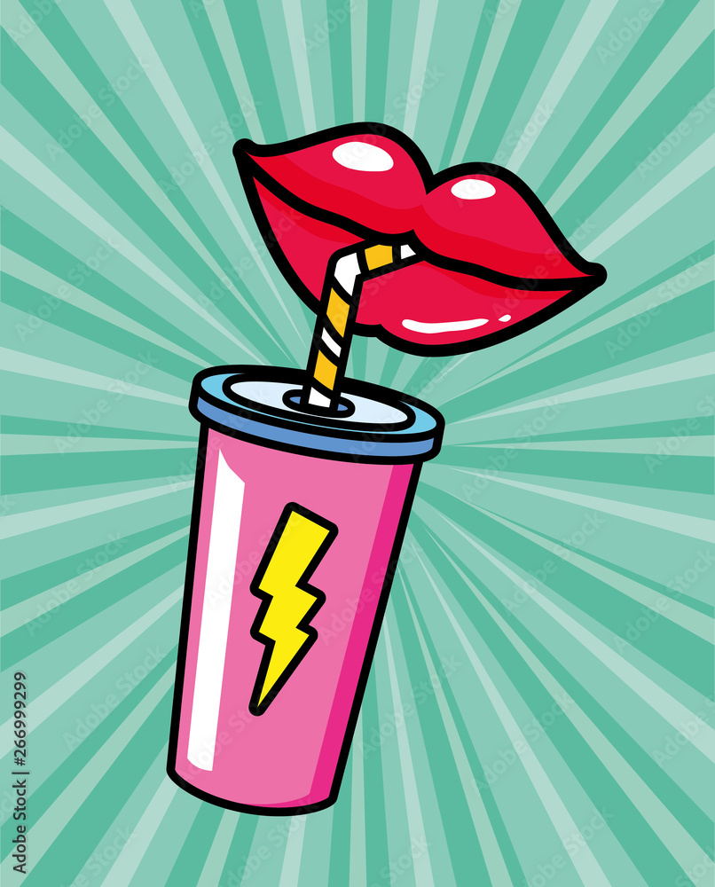 Poster pop art elements