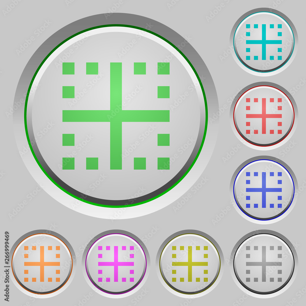 Poster inner borders push buttons