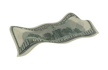 Dollar, Paper Money, American Banknote, Flying Money, 3D Render