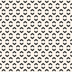 Vector monochrome geometric minimalist seamless pattern with curved arch shapes