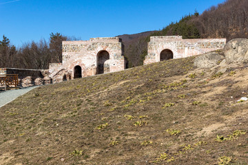 Fototapeta premium Remnants of Antique Roman fortress The Trajan's Gate, Sofia Region, Bulgaria