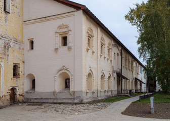 Fototapeta na wymiar Cells of monks in the Kirillo-Belozersky monastery, Russia