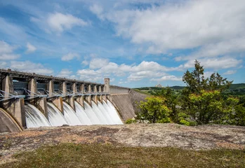 Foto op Aluminium Table Rock Dam flowing water from it's gates © nsc_photography