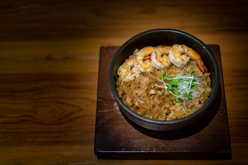 grilled prawns chahan  , Rice with shrimp