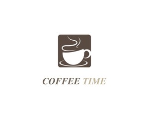 Coffee cup logo template vector icon