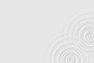 Top view of white water ring or white oil surface, soft background texture