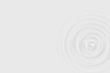 Top view of white water ring or white oil surface, soft background texture