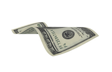 Dollar, Paper Money, American Banknote, Flying Money, 3D Render