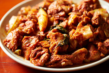 Korean spicy stir fried chicken