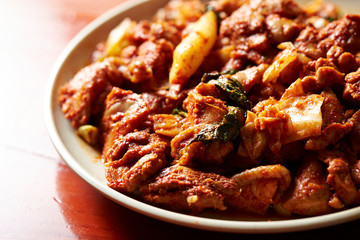 Korean spicy stir fried chicken