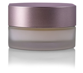cosmetic cream in container isolated on white background