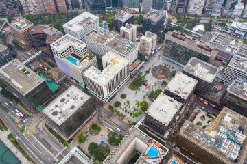  Aerial view of Hong Kong city