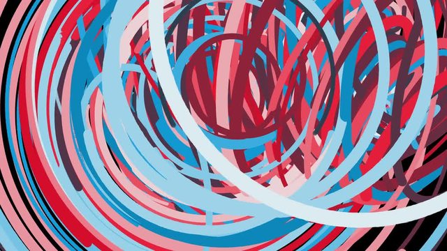 Abstract chaotic fast colorful lines, computer generated background, 3d rendering backdrop
