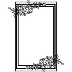 Vector illustration of various style of flower frame for card invitation