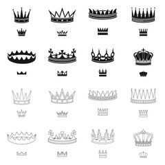Isolated object of medieval and nobility icon. Set of medieval and monarchy vector icon for stock.