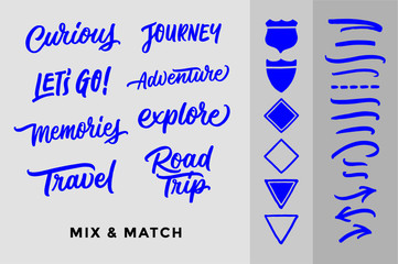 Road Trip Vector Elements