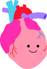 Illustration of a cute heart