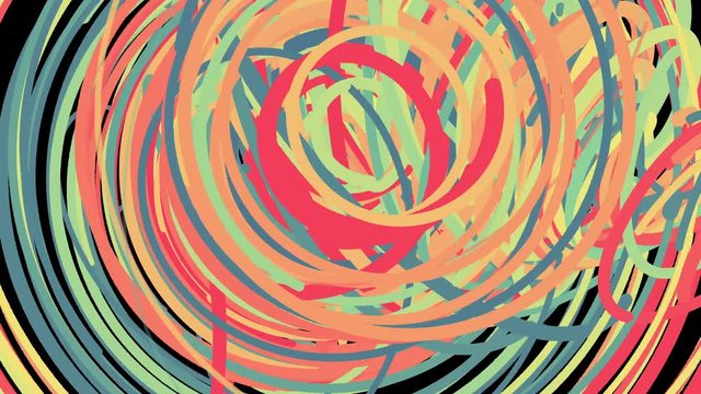 Abstract chaotic fast colorful lines, computer generated background, 3d rendering backdrop