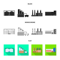 Isolated object of production and structure symbol. Collection of production and technology stock vector illustration.