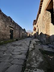 Vesuvius seen from Pompeii ruins
