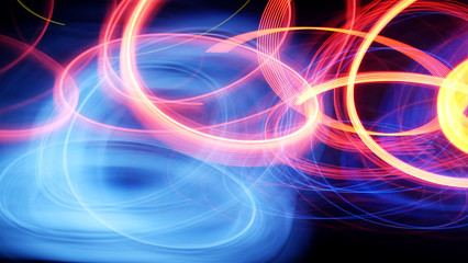 Light abstract at night