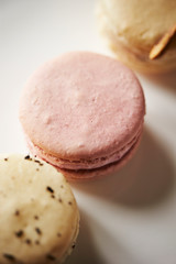 Various flavor macaroons, French pastry