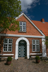Fototapeta na wymiar historical country house at the Panker estate near Lütjenburg
