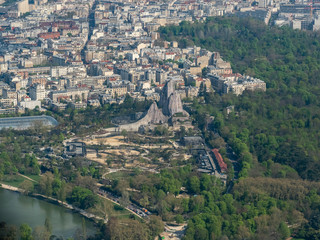 vue aérienne du zoo de Vincennes près de Paris