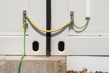 Earth wiring on building