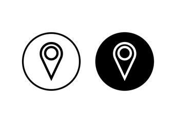 Pin icon vector. Location icon. Map pointer icon