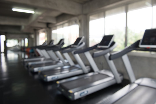 Picture of abstract gym center blurred background,Indoor