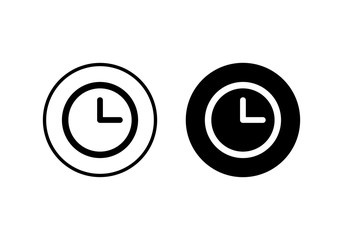 Time icon vector. Clock icon vector