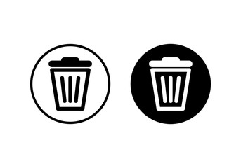 Trash icon vector. trash can icon. Delete icon vector