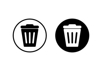 Trash icon vector. trash can icon. Delete icon vector