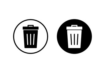 Trash icon vector. trash can icon. Delete icon vector