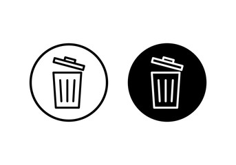 Trash icon vector. trash can icon. Delete icon vector