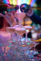 drinking in a club party bar