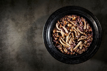 Multi grain rice with mushroom 