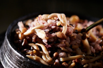 Multi grain rice with mushroom 