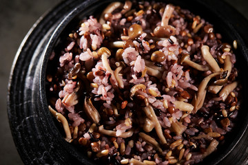 Multi grain rice with mushroom 