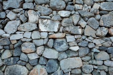 Background of natural stone wall texture photo.