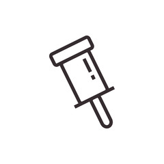 Pin Vector Icon, Pixel perfect Eps10. Office Symbol