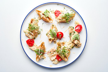 Stuffed pasta shells with Oregano & tomatoes